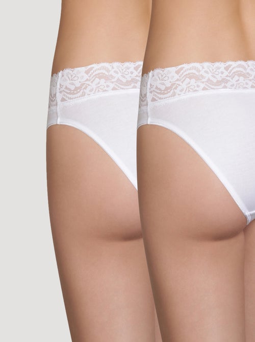 Lot de 2 Culottes Mini Coton Plus - Kiabi