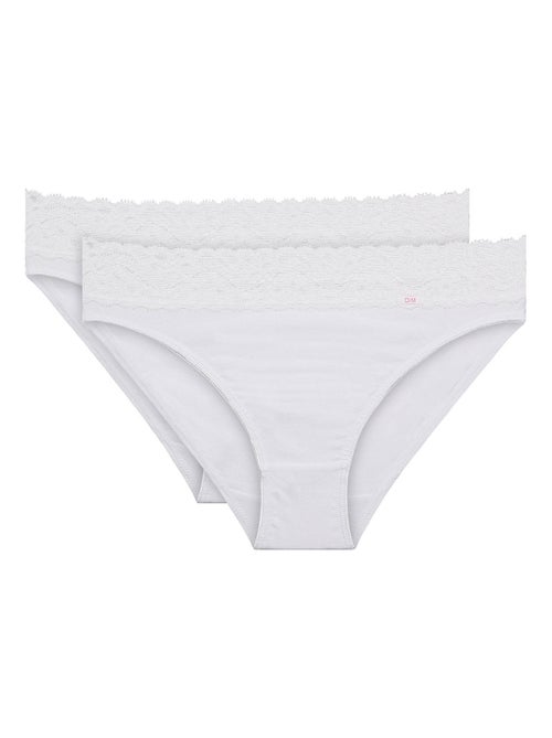 Lot de 2 Culottes Mini Coton Plus - Kiabi
