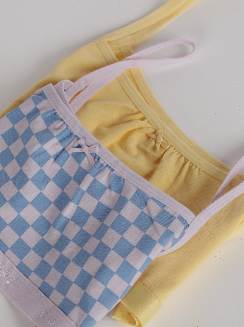 Lot de 2 culottes Pockets Coton Kids Jaune clair - Kiabi