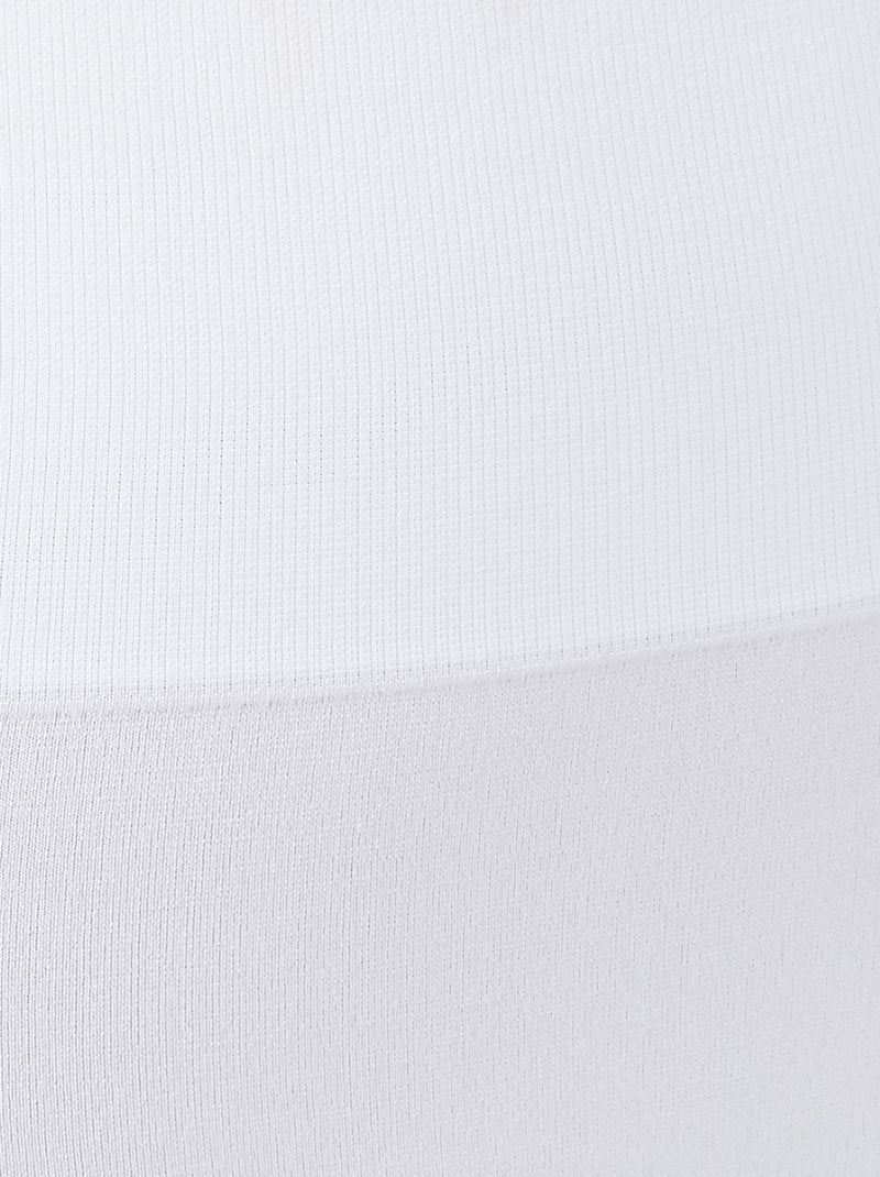 Lot de 2 culottes sans couture taille haute effet ventre plat  - Damart Blanc - Kiabi