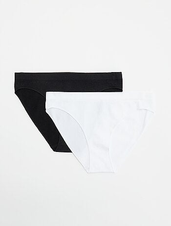 Lot de 2 culottes unies