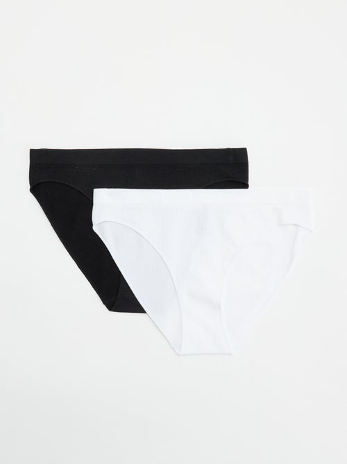 Lot de 2 culottes unies - Kiabi
