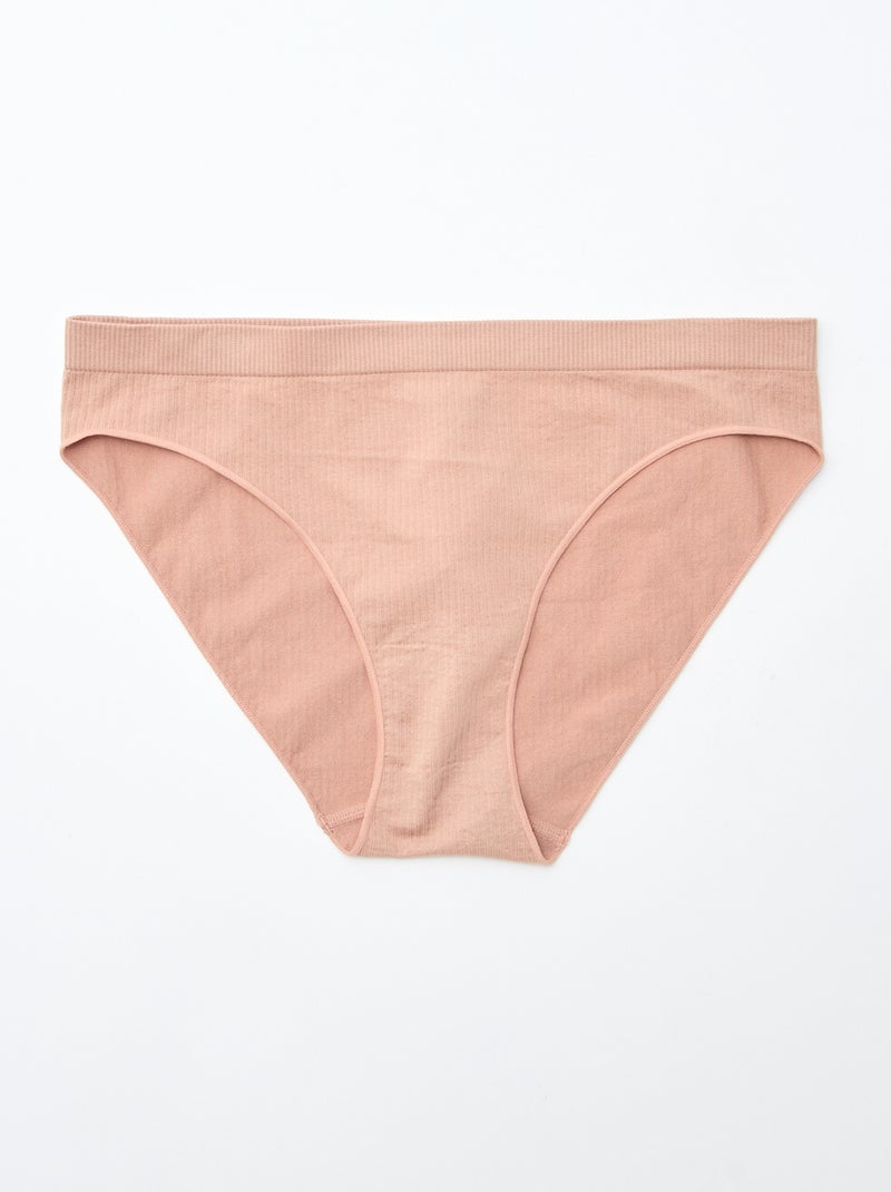 Lot de 2 culottes unies Rose - Kiabi