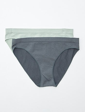 Lot de 2 culottes unies