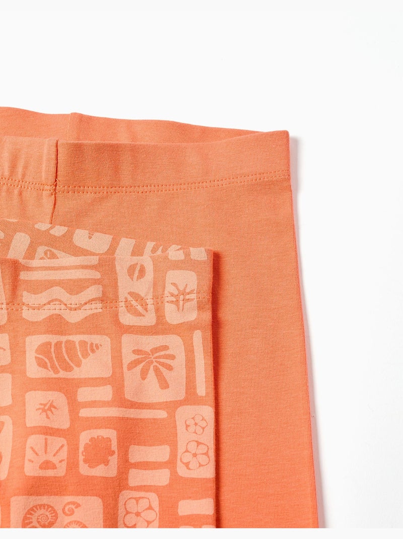 Lot de 2 cyclistes unis et imprimés Noir Orange - Kiabi