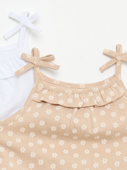 Lot de 2 débardeurs à bretelles - Kiabi