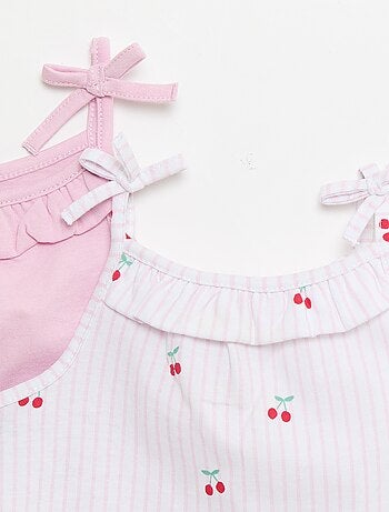 Lot de 2 débardeurs à bretelles