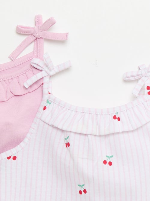 Lot de 2 débardeurs à bretelles - Kiabi