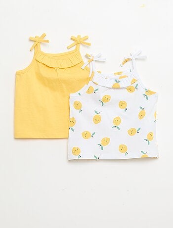 Lot de 2 débardeurs à bretelles