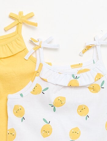 Lot de 2 débardeurs à bretelles