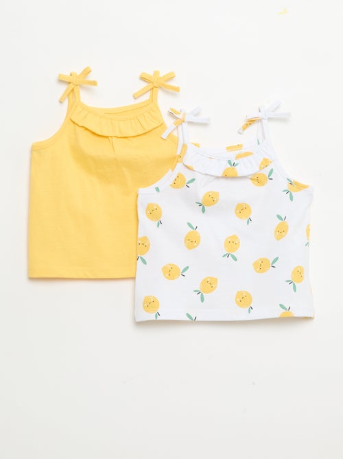 Lot de 2 débardeurs à bretelles - Kiabi