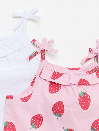 Lot de 2 débardeurs à bretelles