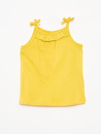 Lot de 2 débardeurs à fines bretelles avec nœuds