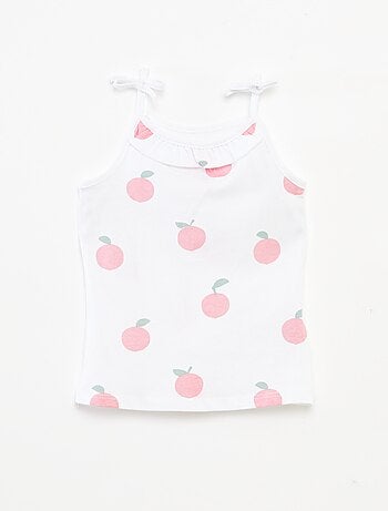 Lot de 2 débardeurs à fines bretelles avec nœuds