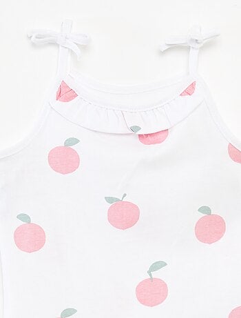 Lot de 2 débardeurs à fines bretelles avec nœuds