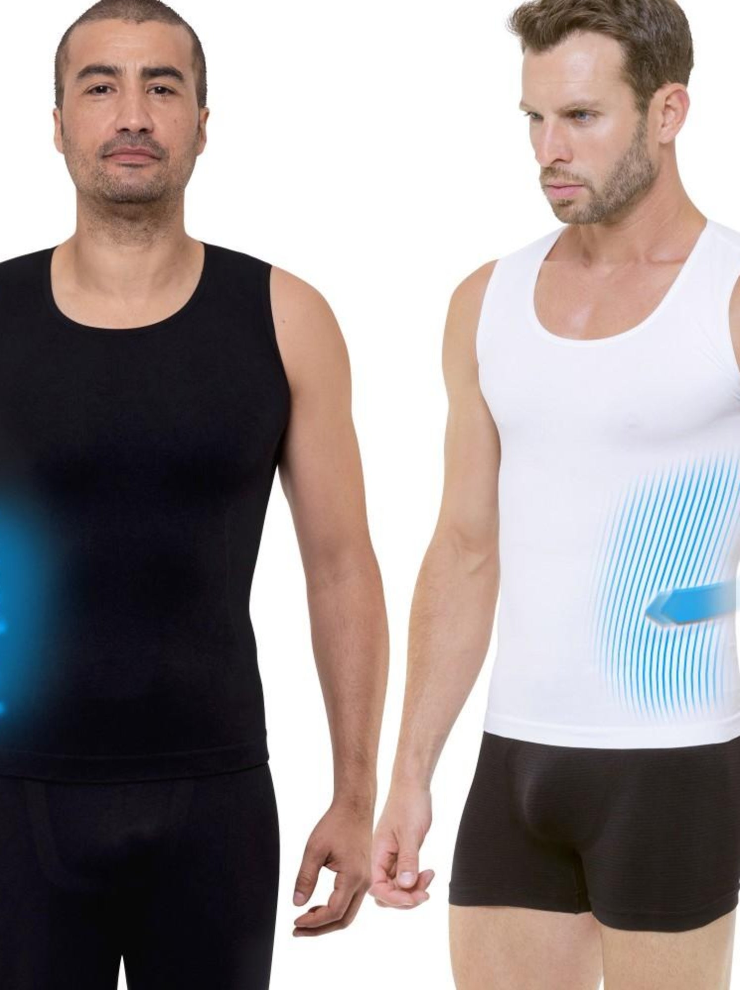 Débardeur Minceur Self Pour Le Sport - Noir - Compression Et Respirant - Neuf Avec étiquettes