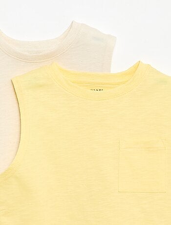 Lot de 2 débardeurs avec poche poitrine