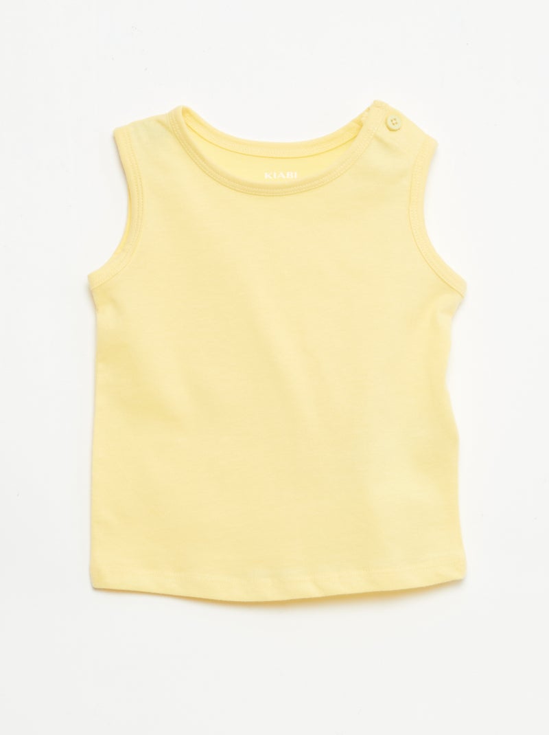 Lot de 2 débardeurs Blanc - Kiabi