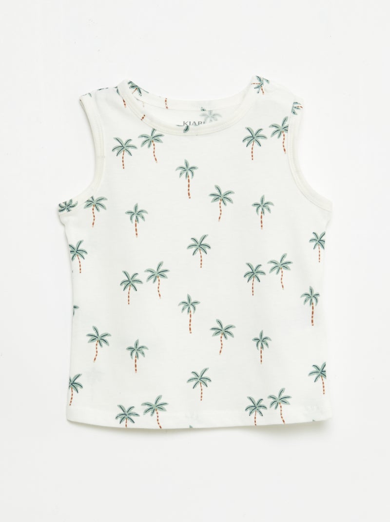 Lot de 2 débardeurs Blanc - Kiabi