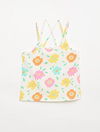 Lot de 2 débardeurs dont 1 imprimé