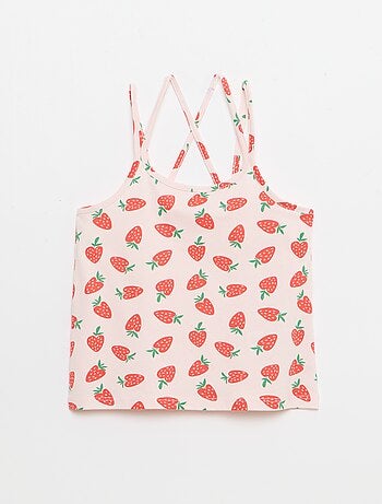 Lot de 2 débardeurs dont 1 imprimé