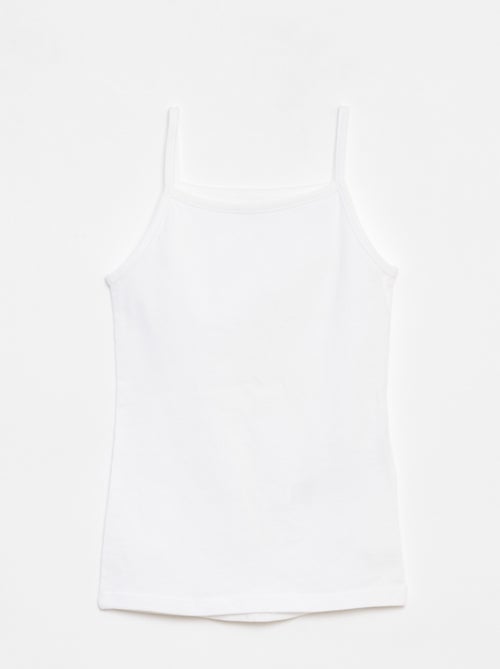 Lot de 2 débardeurs en coton stretch - Kiabi