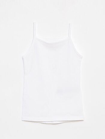 Lot de 2 débardeurs en coton stretch