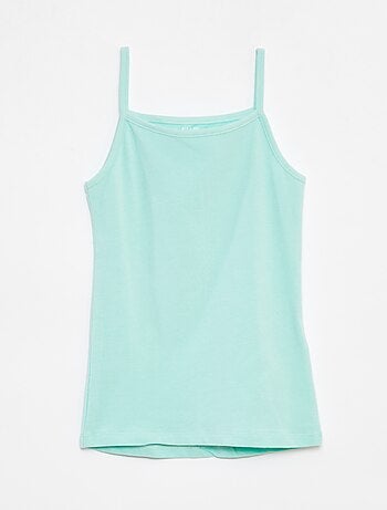 Lot de 2 débardeurs en coton stretch