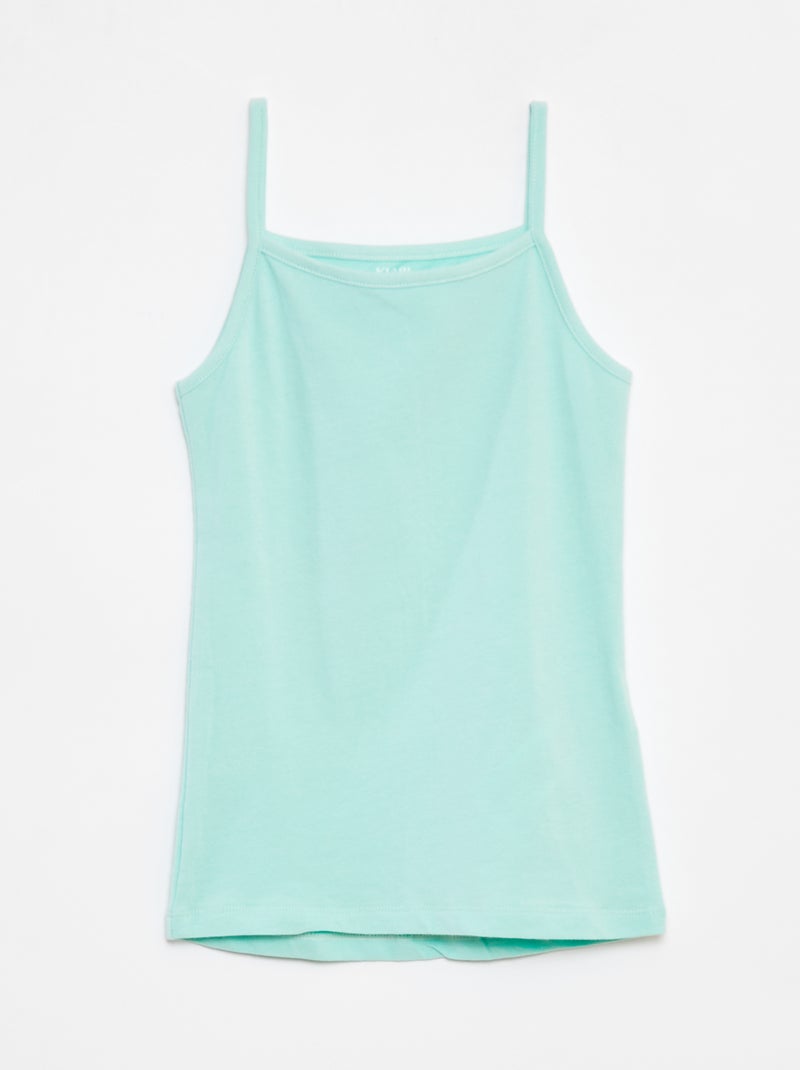 Lot de 2 débardeurs en coton stretch rose - Kiabi