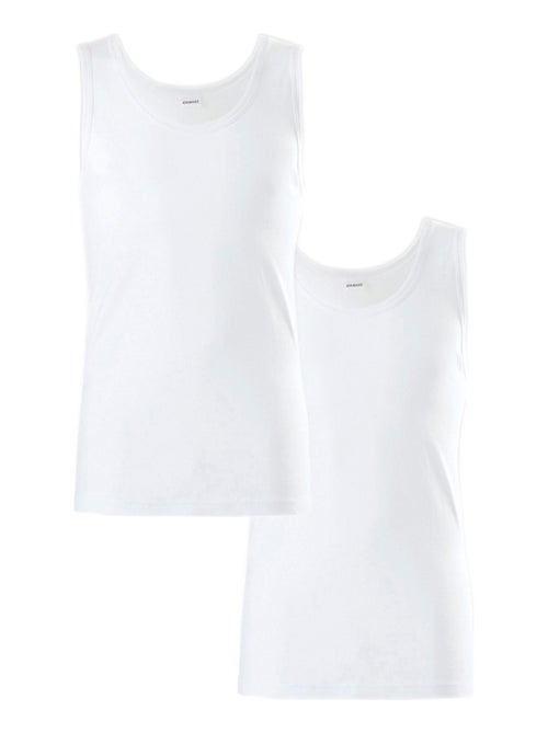 Lot de 2 débardeurs Essential pur coton peigné - Damart - Kiabi