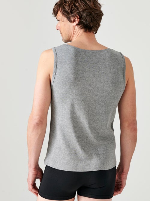 Lot de 2 débardeurs Essential pur coton peigné - Damart - Kiabi