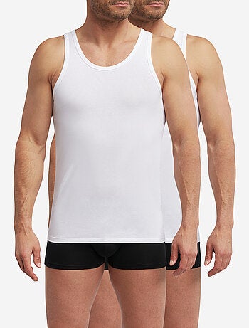Lot de 2 débardeurs homme thermorégulateur coton Sport