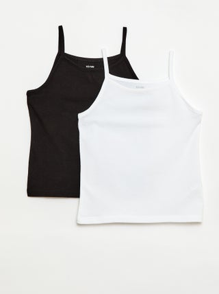 Lot de 2 débardeurs
