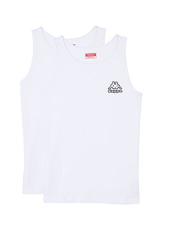 Lot de 2 Débardeurs pur coton col rond