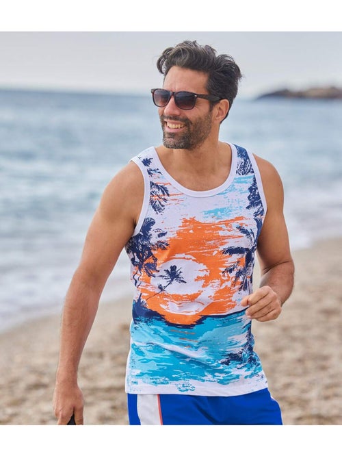 Lot de 2 Débardeurs Sunset - ATLAS FOR MEN - Kiabi Lot de 2 Débardeurs Sunset - ATLAS FOR MEN - Kiabi