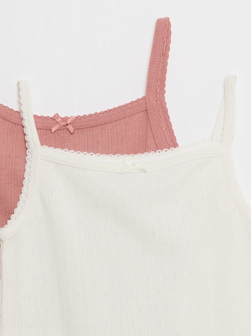 Lot de 2 débardeurs thermorégulateur en coton - Kiabi