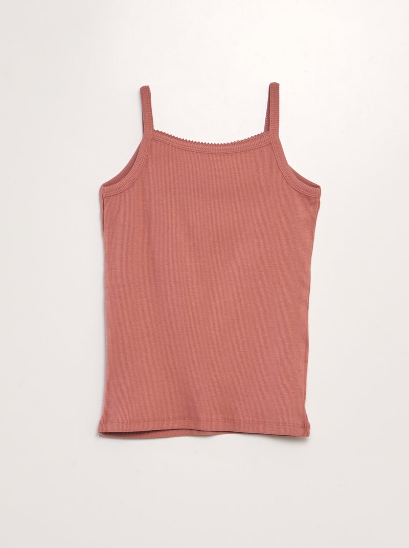 Lot de 2 débardeurs Violet - Kiabi