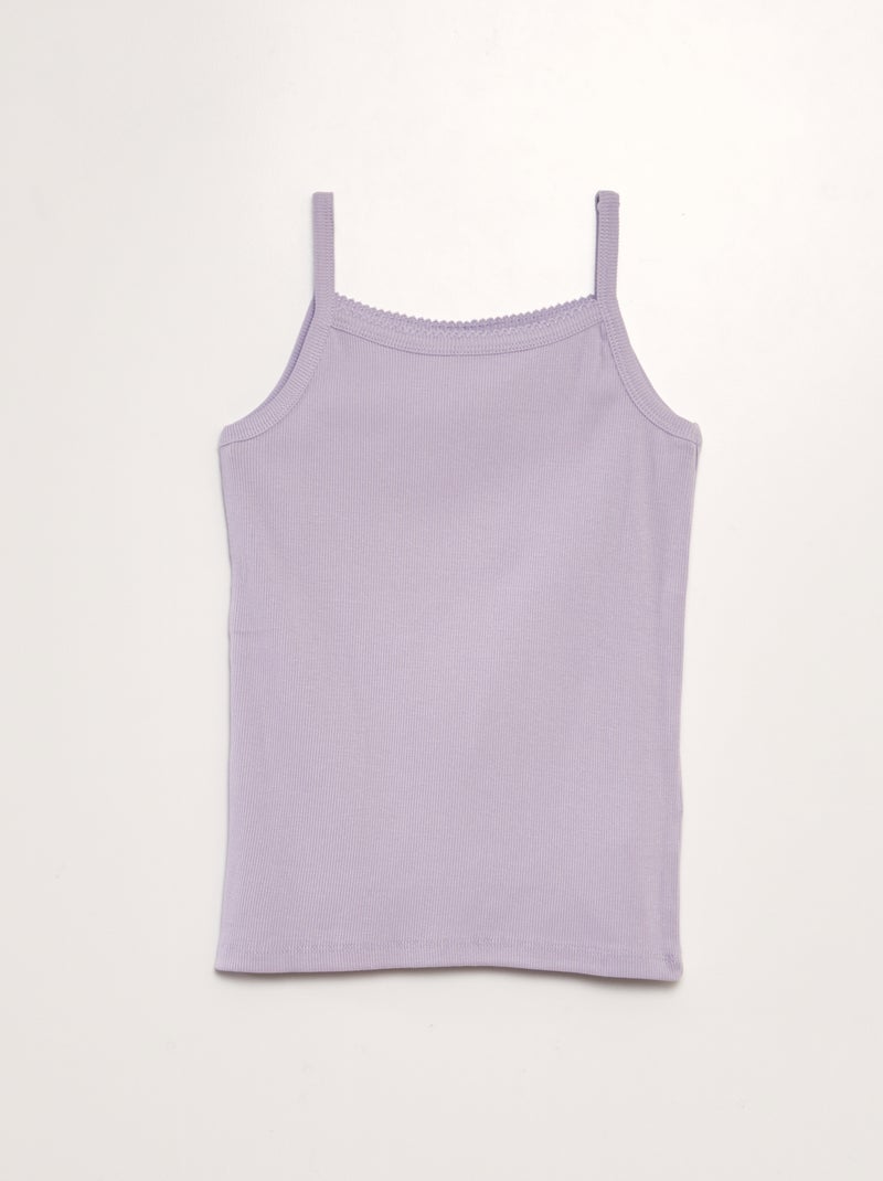 Lot de 2 débardeurs Violet - Kiabi