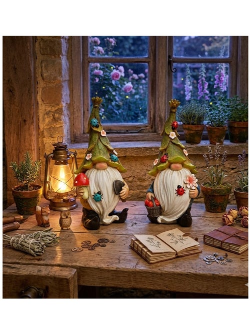 Lot de 2 décorations lutins de jardin - Kiabi