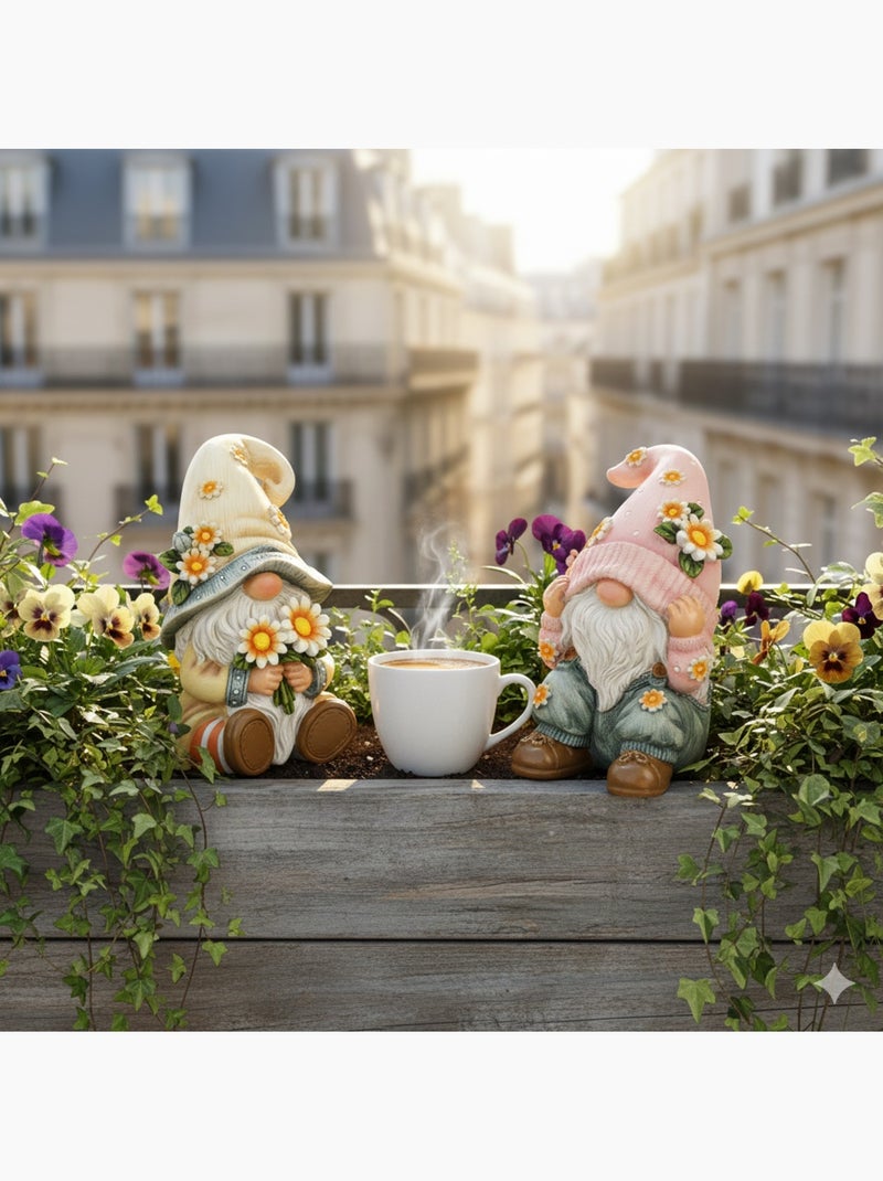 Lot de 2 décorations nains de jardin cachés Multicolore - Kiabi