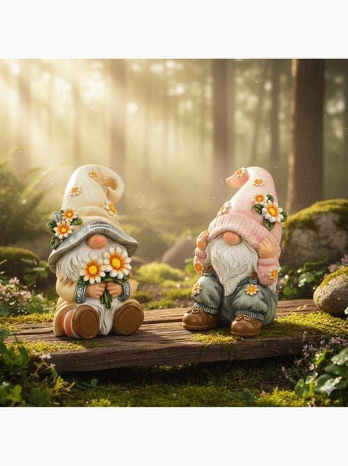 Lot de 2 décorations nains de jardin cachés - Kiabi Lot de 2 décorations nains de jardin cachés - Kiabi