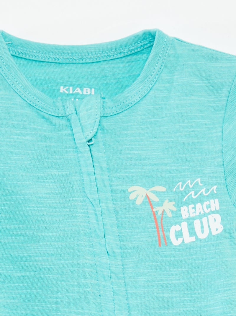 Lot de 2 dors bien à manches courtes BLEU - Kiabi