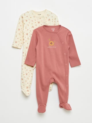 Lot de 2 dors bien avec pieds et ouverture pressionnée