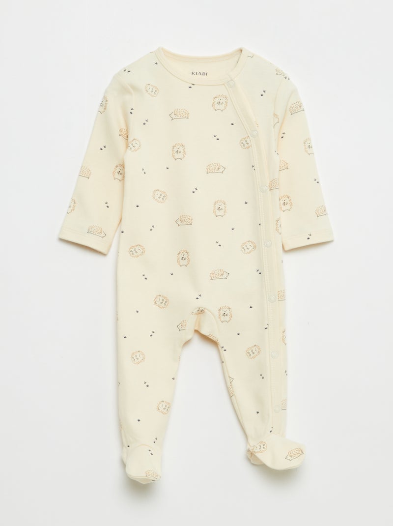 Lot de 2 dors bien avec pieds et ouverture pressionnée Blanc - Kiabi