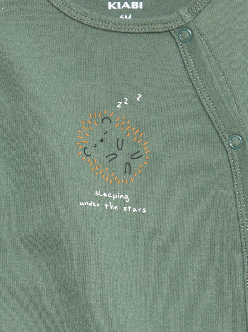 Lot de 2 dors bien avec pieds et ouverture pressionnée Blanc - Kiabi