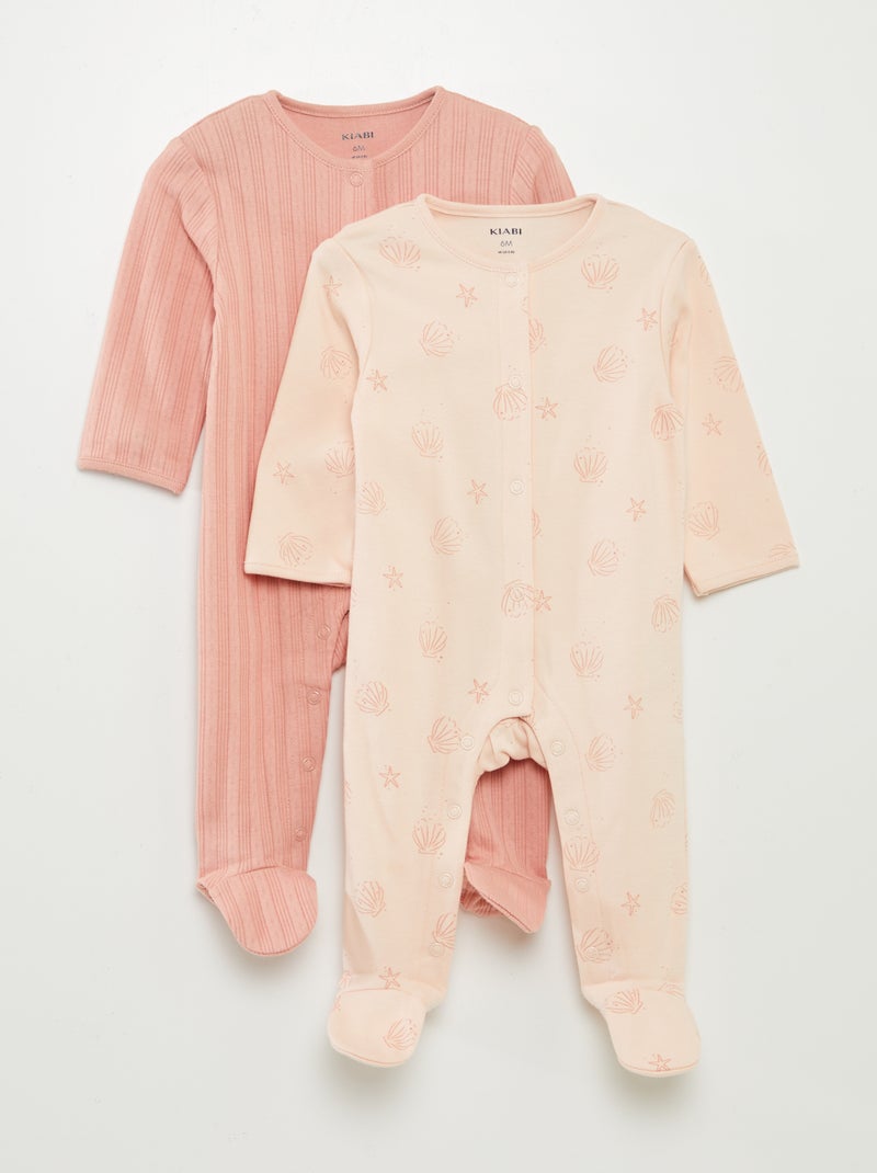 Lot de 2 dors-bien avec pieds ROSE - Kiabi