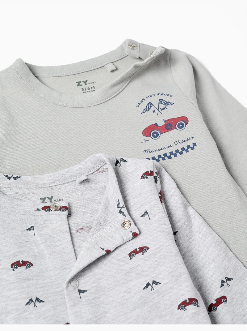 Lot de 2 dors-bien en coton avec imprimés voitures Multicolore - Kiabi