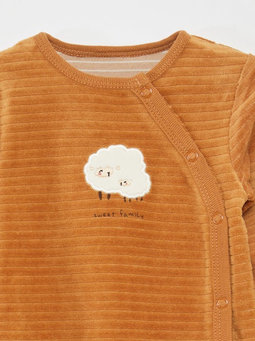 Lot de 2 dors-bien en velours - Kiabi