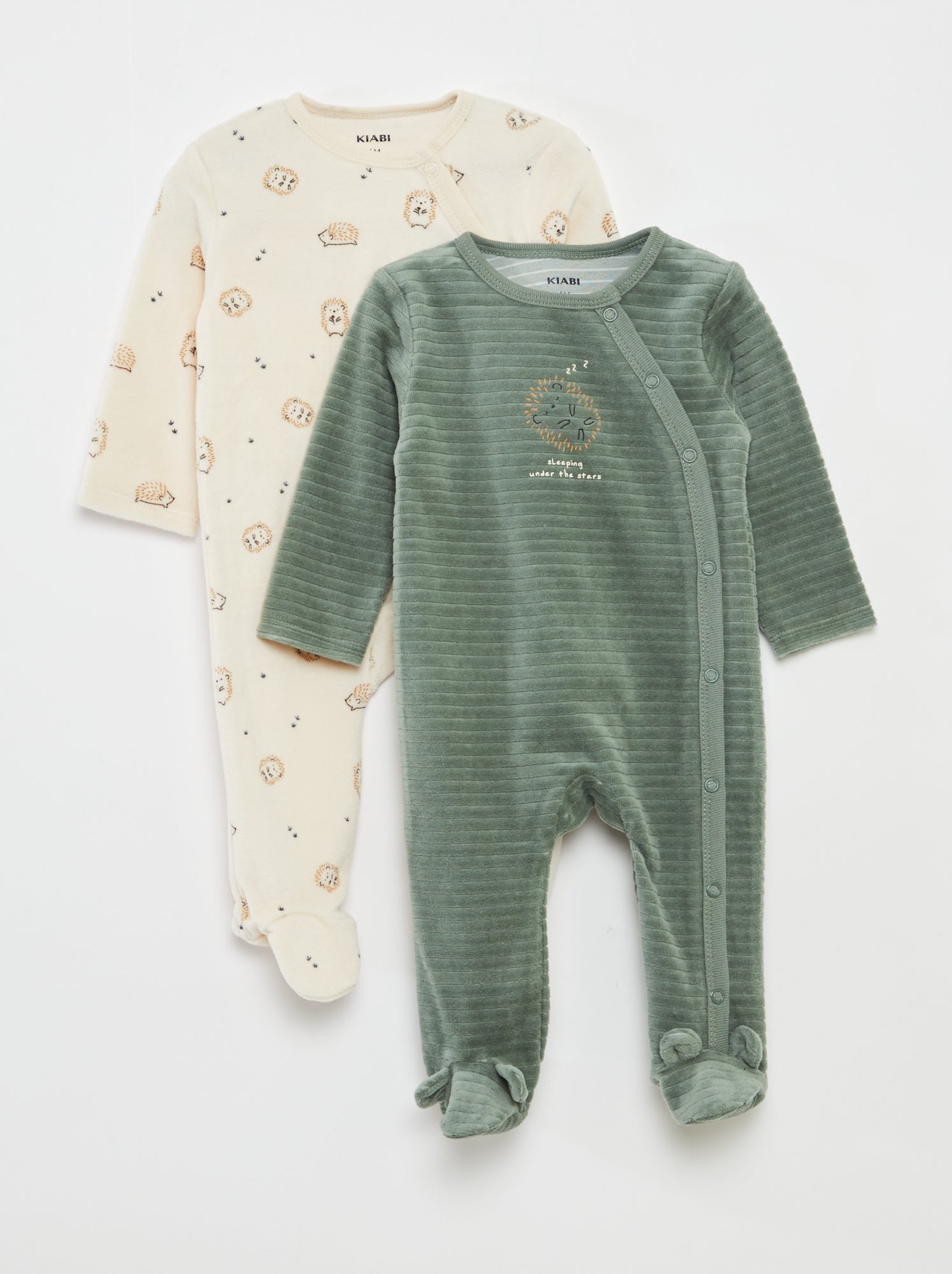 Lot de 2 dors-bien en velours