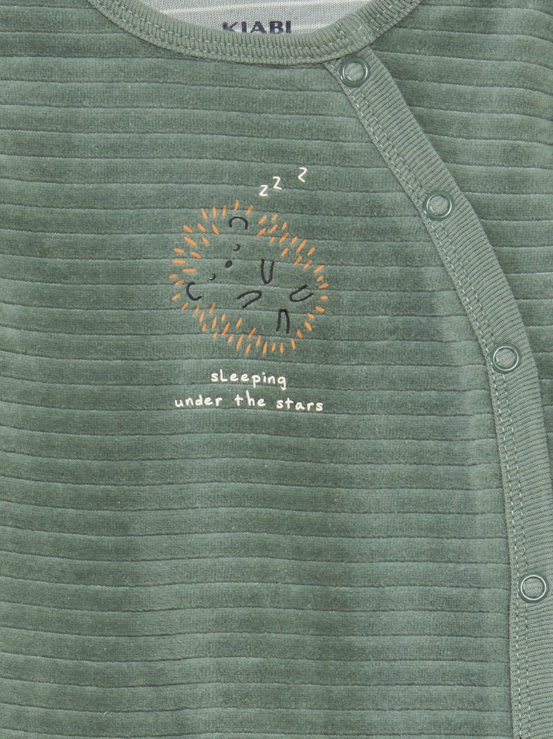 Lot de 2 dors-bien en velours Blanc - Kiabi